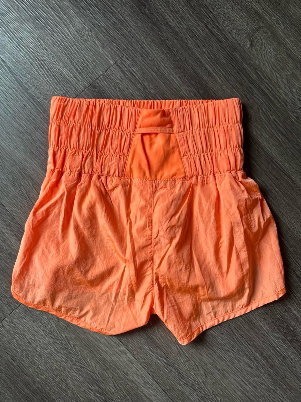 Free People FP Movement The Way Home Smocked Running Shorts Orange XS - Picture 3 of 4